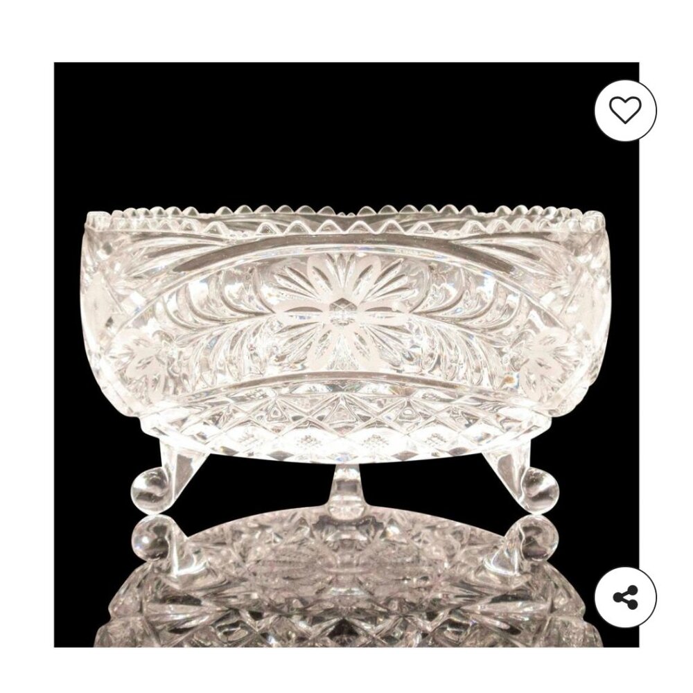 ANNA HUTTE Lead Crystal Bowl